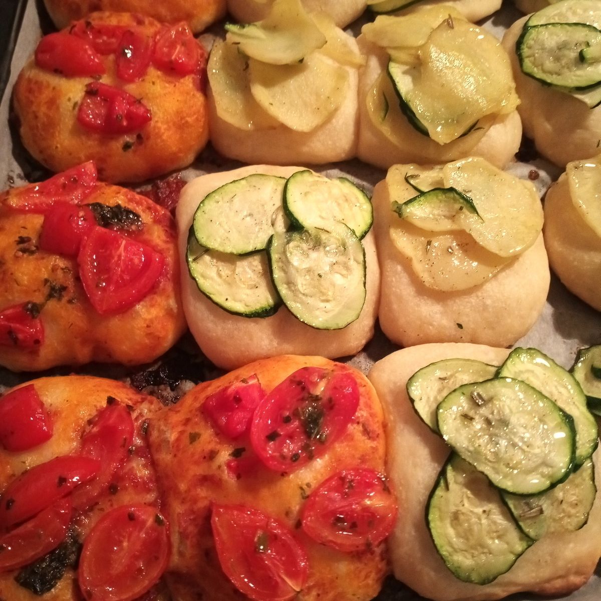 Pizzette di pan brioche