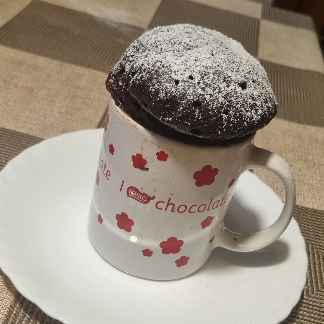Torta soffice in tazza cotta al microonde