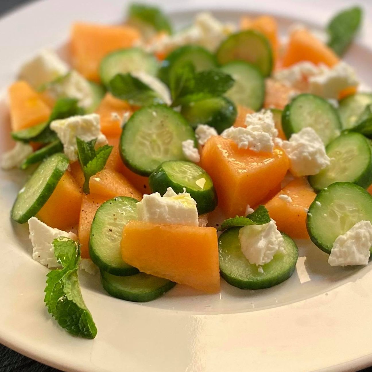 Insalata Di Melone Con Feta