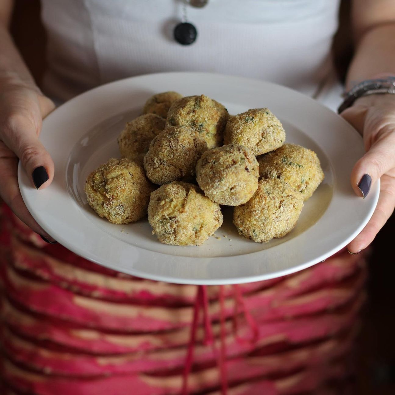 Polpette di patate, tonno e carciofini