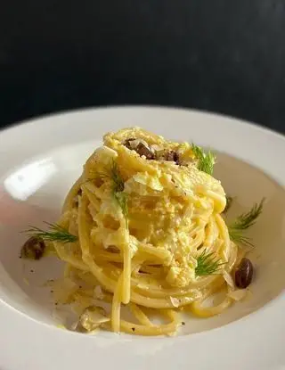 Ricetta Spaghetti con crema di agrumi ed olive taggiasche di michelacara5