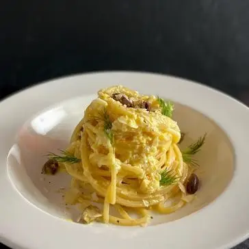 Ricetta Spaghetti con crema di agrumi ed olive taggiasche