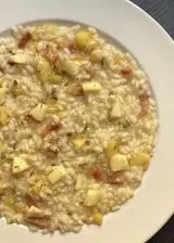 Ricetta Risotto mele e guanciale