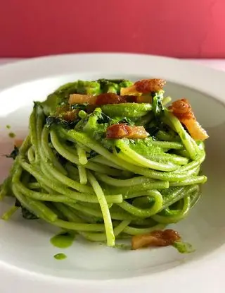 Ricetta Spaghetti con crema di cavolo nero e guanciale di michelacara5