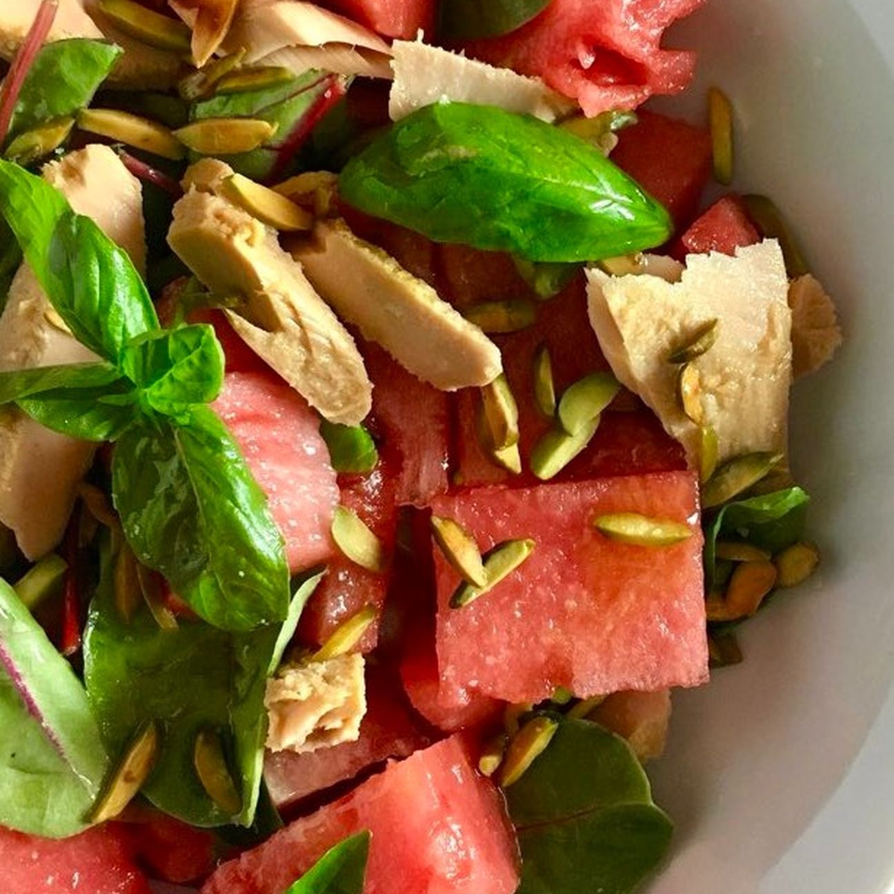 Insalata di anguria e tonno
