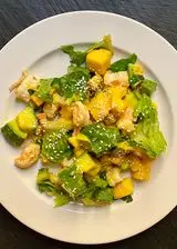 Ricetta Insalata di mango, avocado e gamberetti