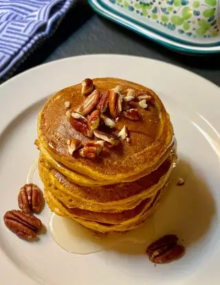 Ricetta Pancakes proteici alla zucca di michelacara5
