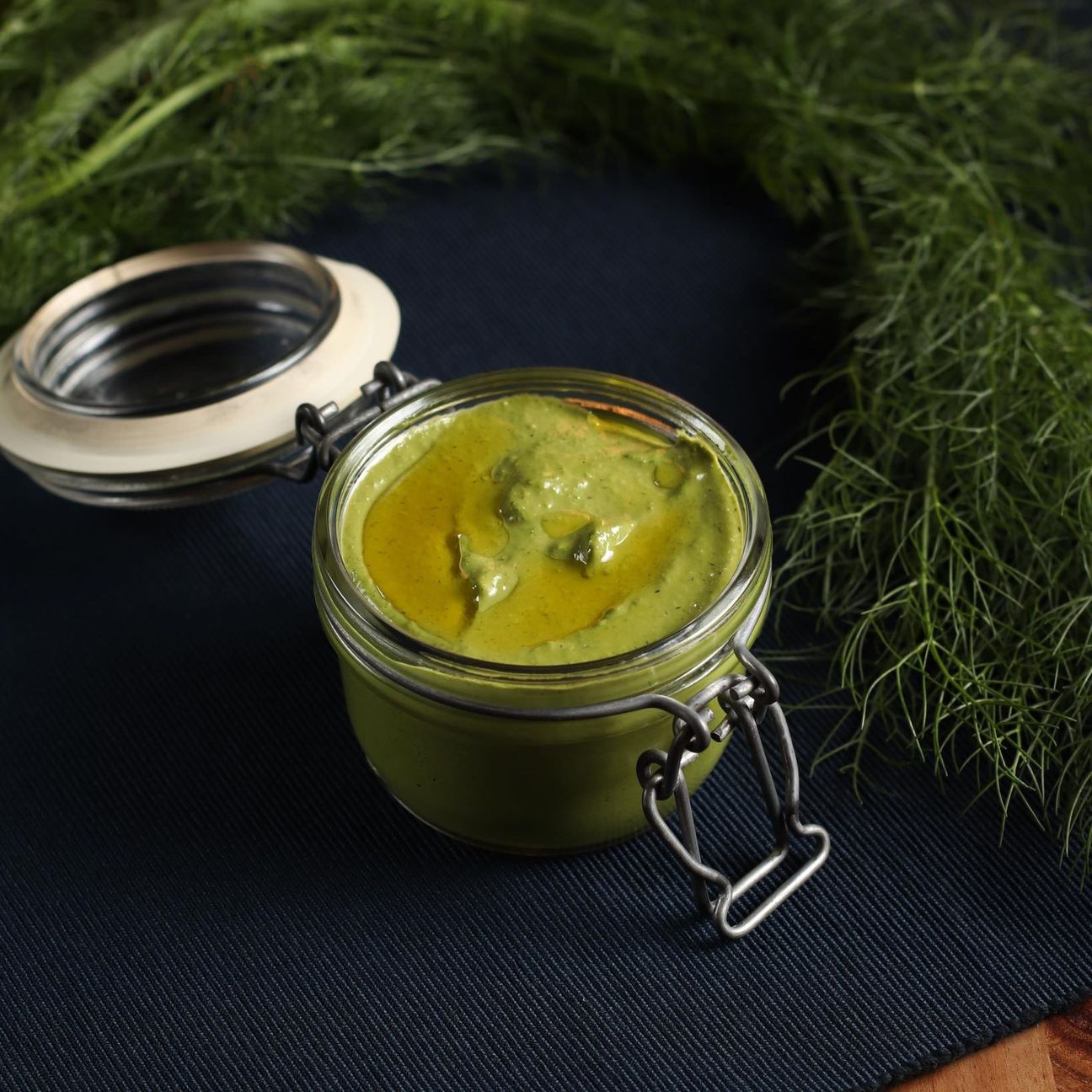 Pesto di barba di finocchio