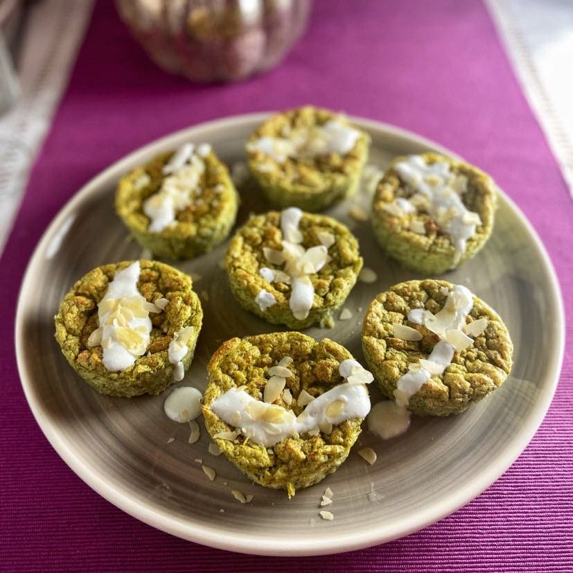 Sformatini Di Broccoli Con Crema Di Formaggio Di Capra
