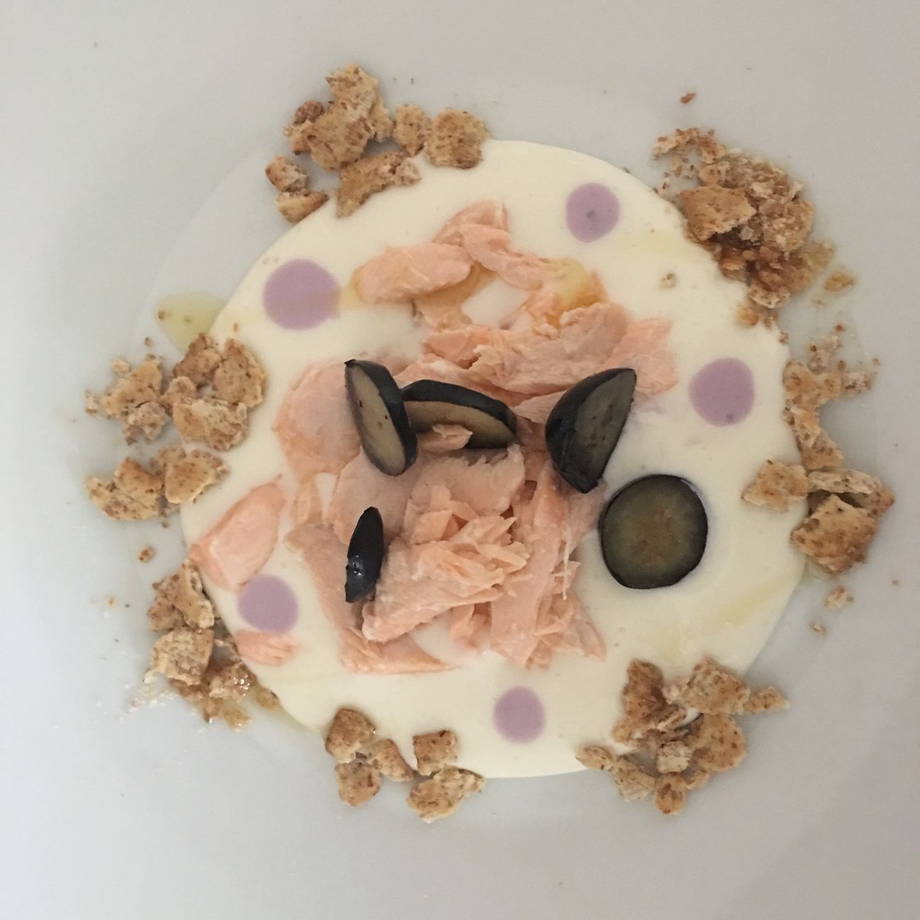 Salmone con mirtilli e crema di stracchino