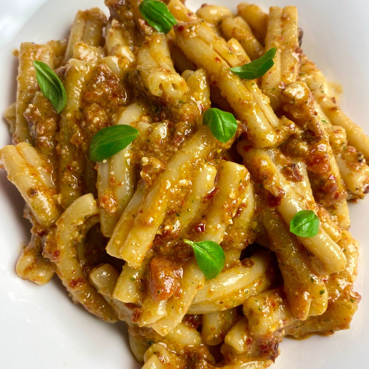 Caserecce con pesto alla trapanese rivisitato