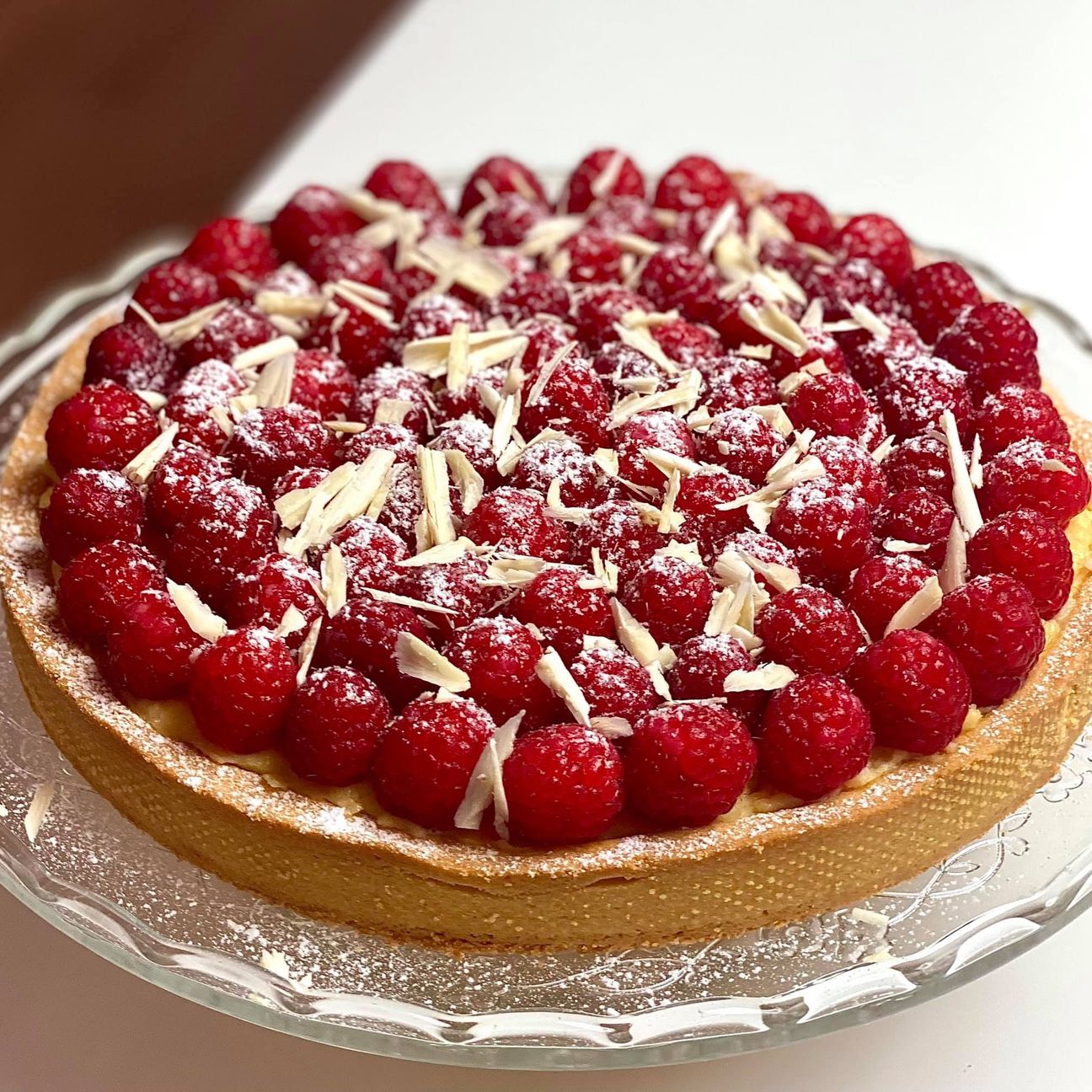 Crostata lamponi e cioccolato bianco