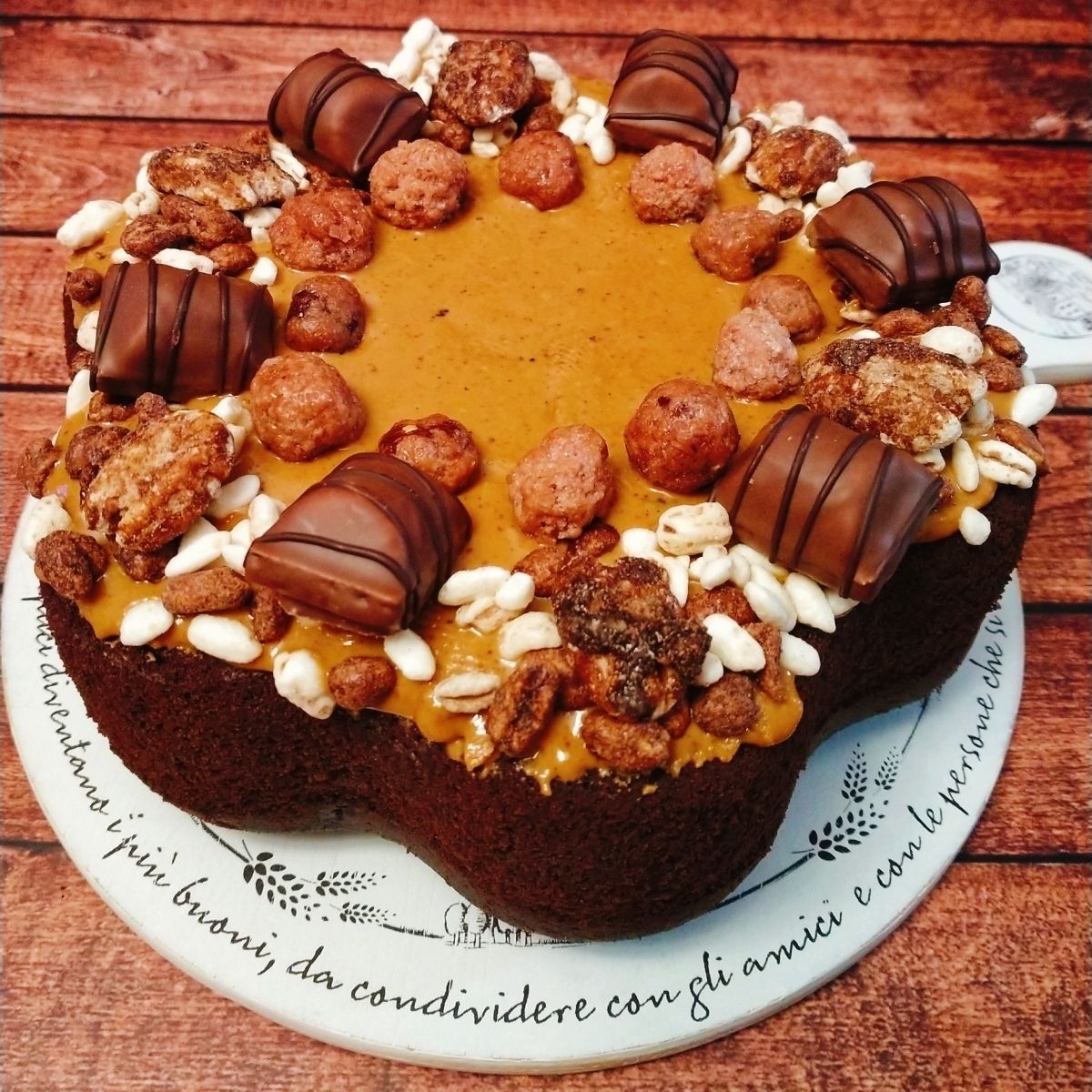 Torta cioccolato e burro d'arachidi 😍🤤