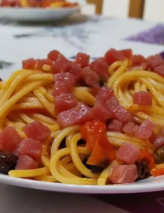 Ricetta Spaghetti quadrati con tartare di tonno di dainig88