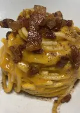 Ricetta Spaghetti con crema di zucca e guanciale croccante