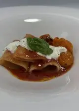 Ricetta Paccheri con burrata ai due pomodorini