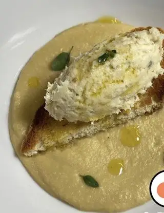 Ricetta Querelle di baccalà su crema di ceci di mastroiacovod