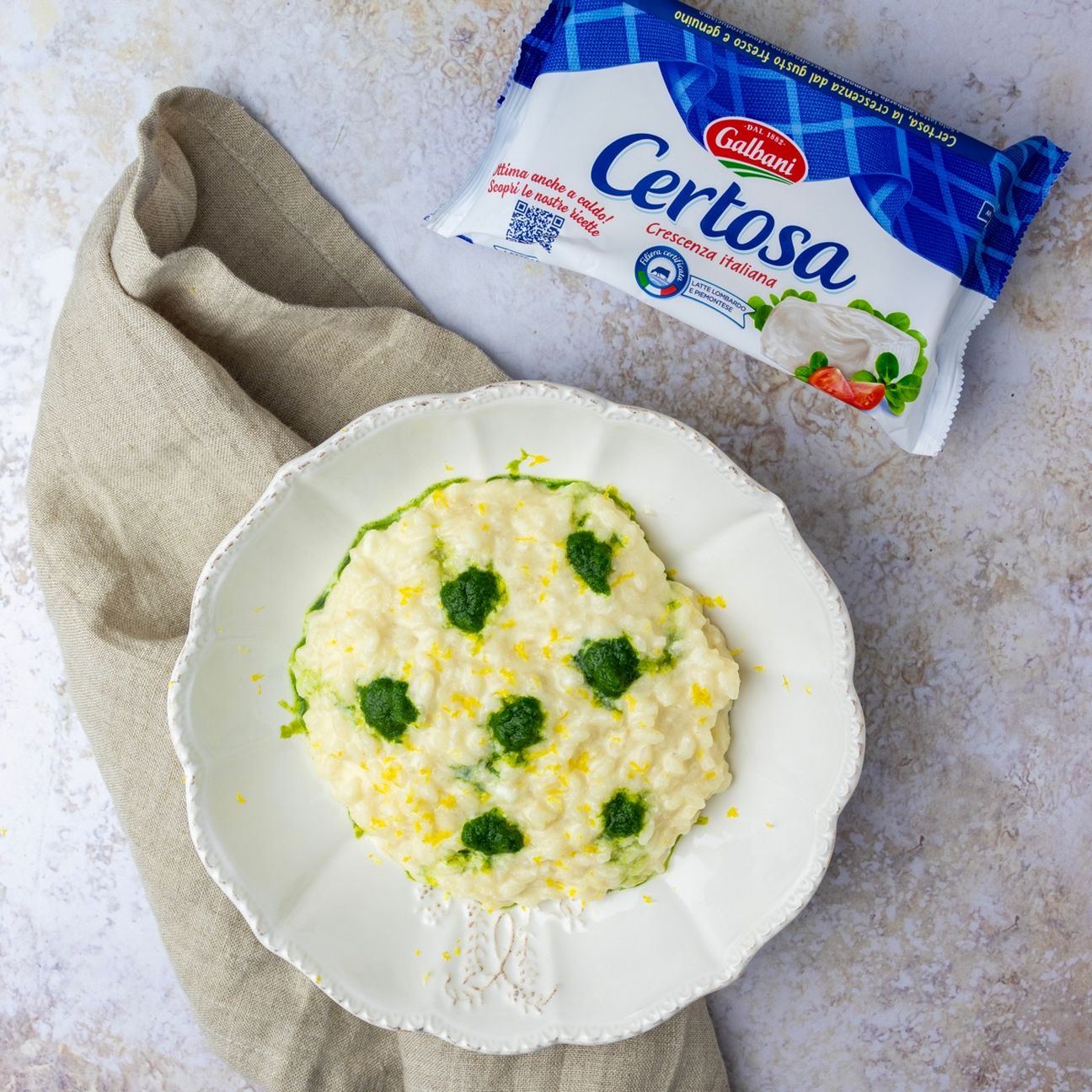 RISOTTO CREMOSO LIMONE E BASILICO
