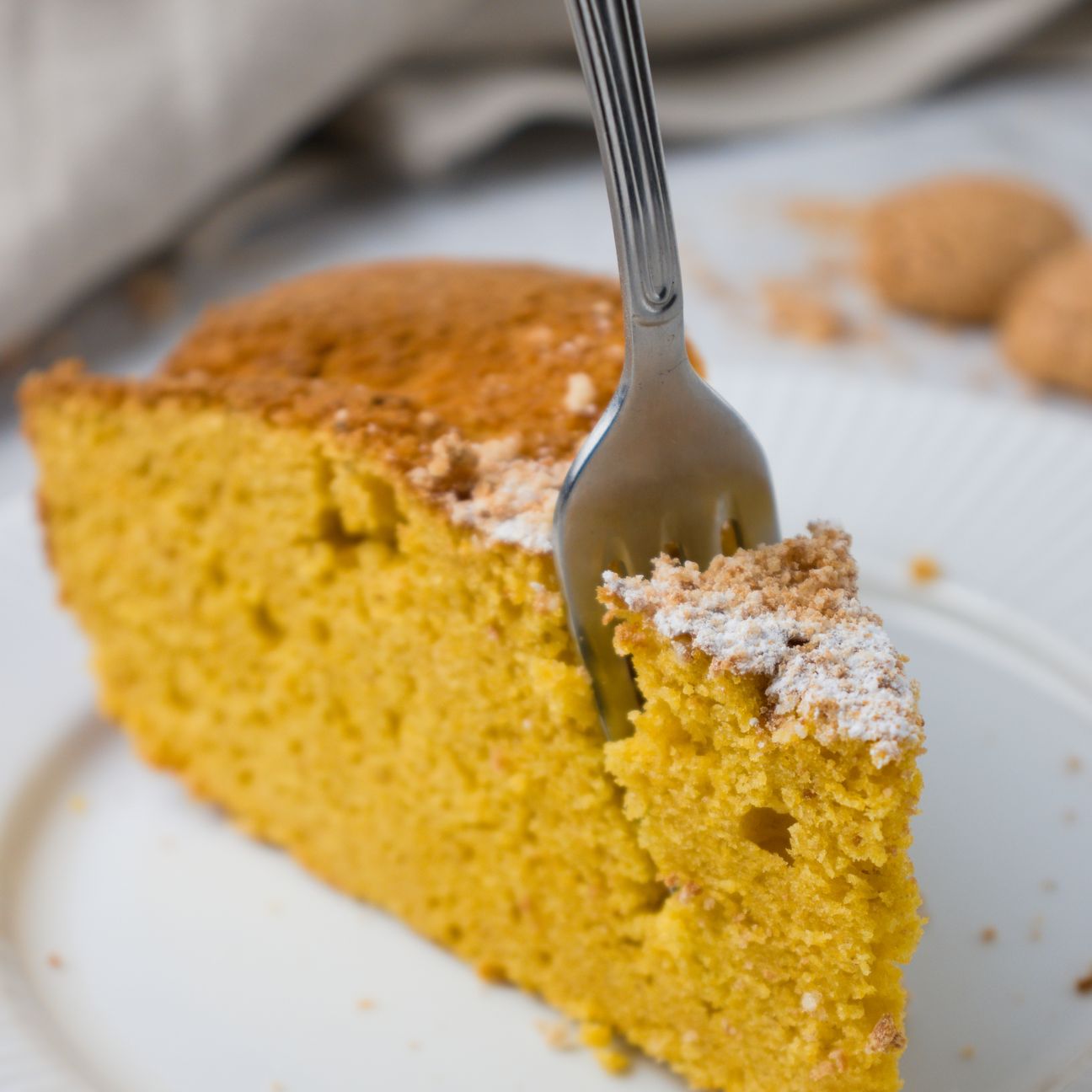 TORTA ALLA ZUCCA E AMARETTI