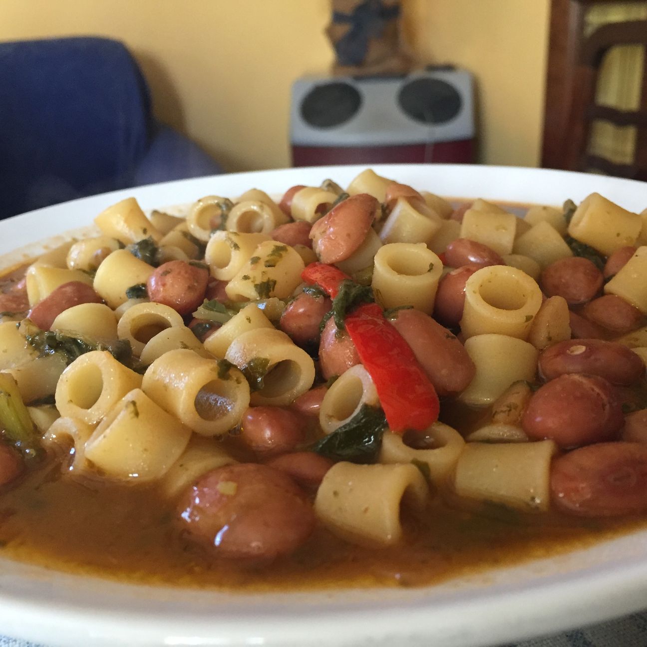 Pasta e fagioli alla calabrese