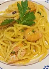 Ricetta Troccoli alla curcuma e scampi