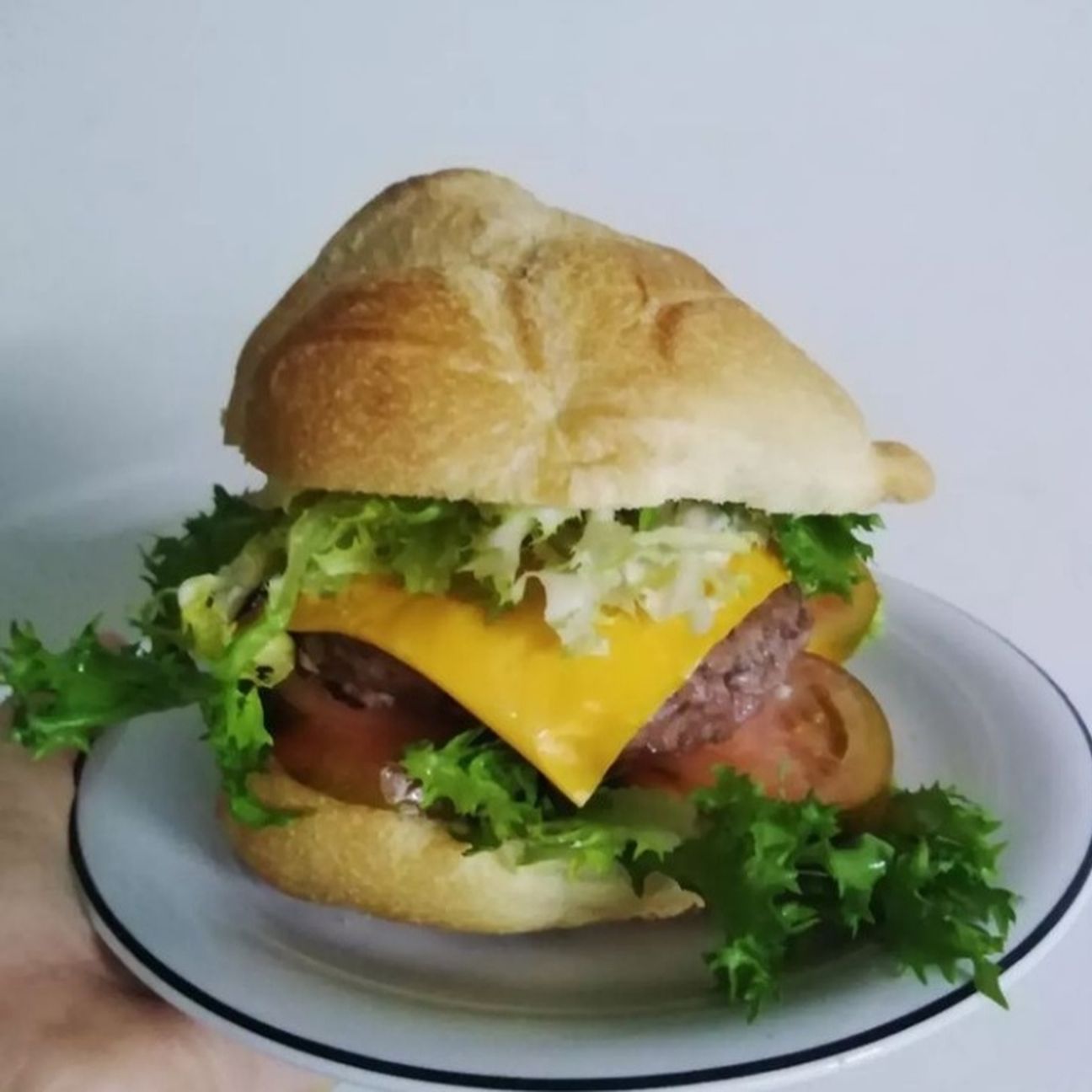 Panino con hamburger