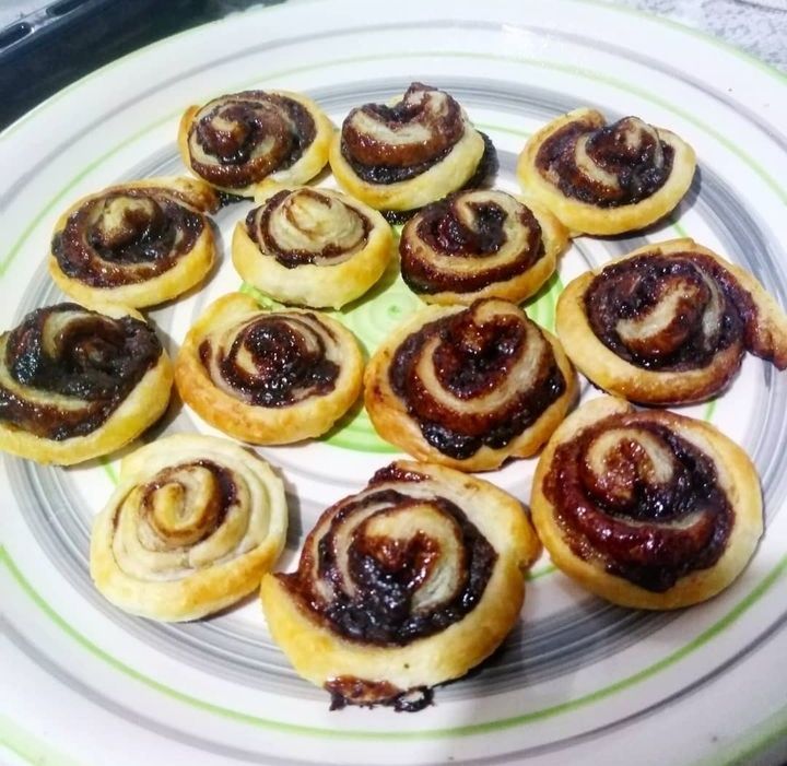 Girelle con crema al cioccolato