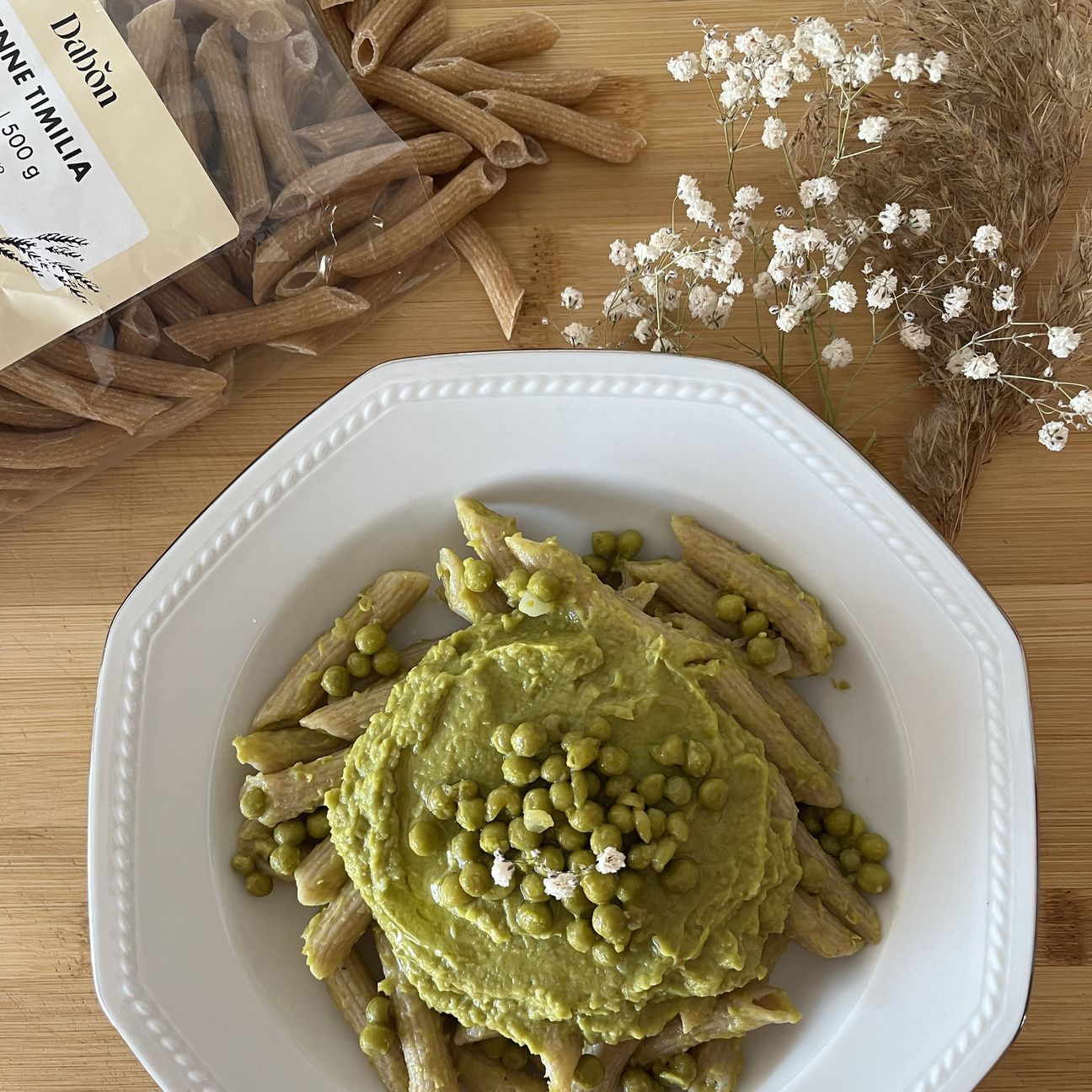 PENNE AL PESTO DI PISELLI