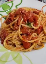 Ricetta Spaghettone con pomodori datterini