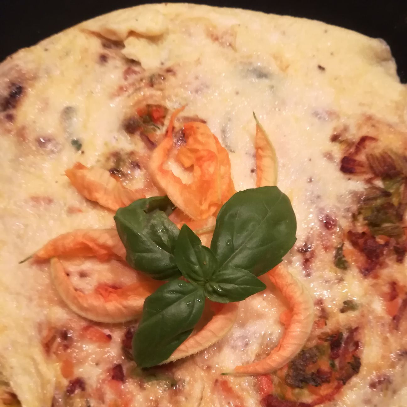 Frittata ai fiori di zucca