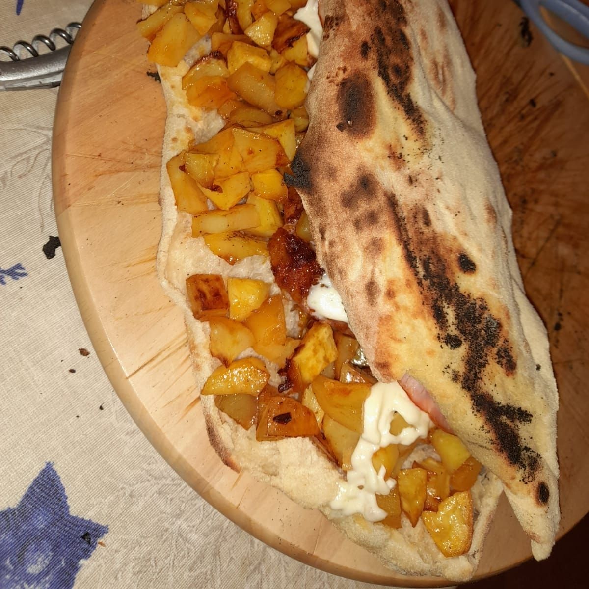 Panuozzo Salsiccia e patate