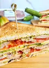 Ricetta Club sandwich senza glutine con crema di zucchine