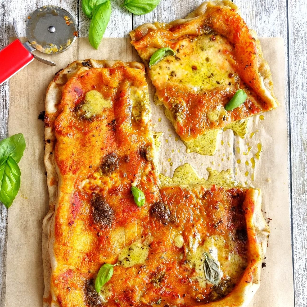 Pizzata Ligure al pesto genovese