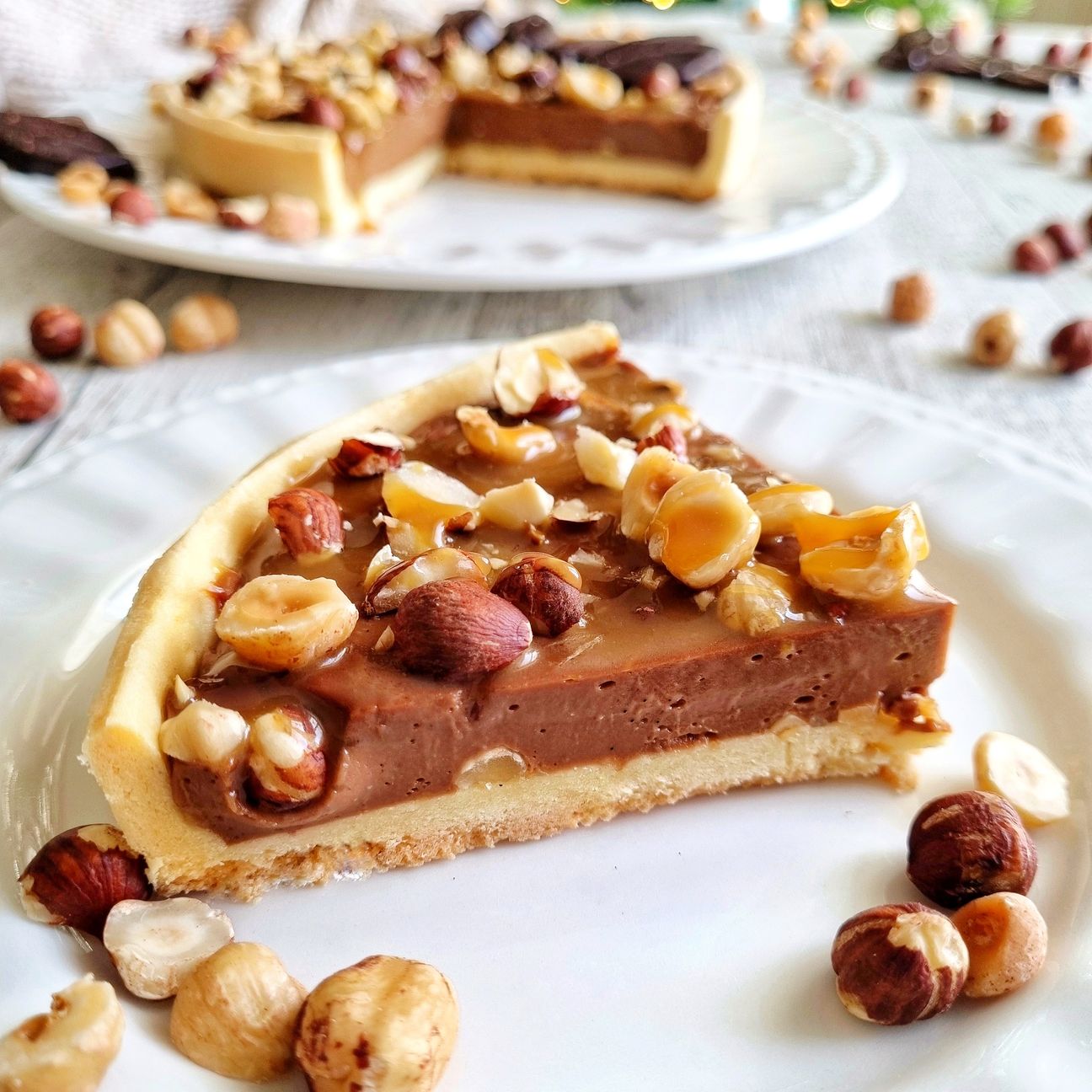 Crostata nocciole e cioccolato