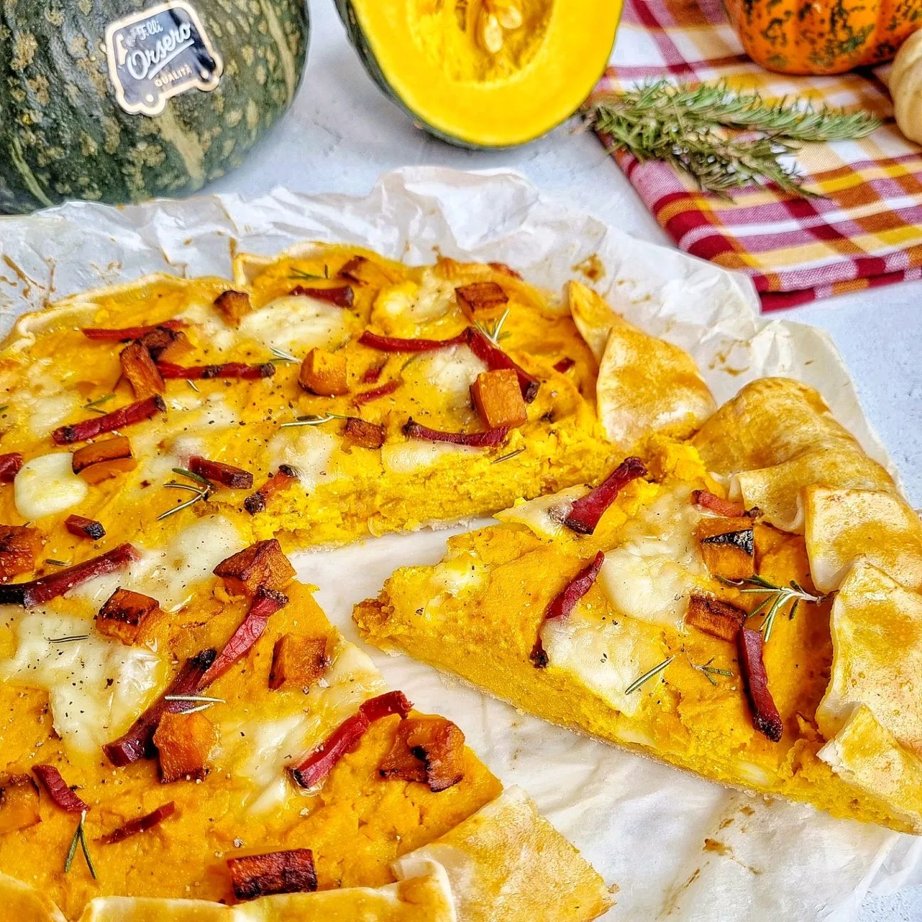 Torta salata alla zucca
