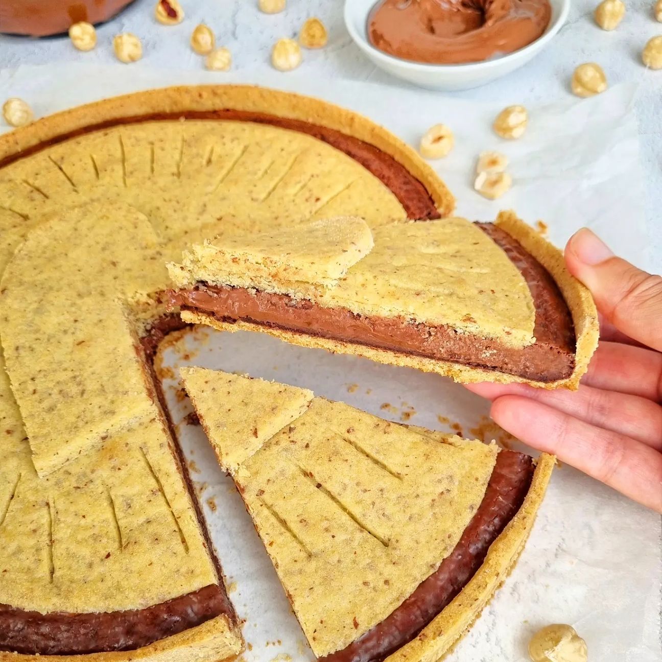 Crostata nutella biscuits senza glutine
