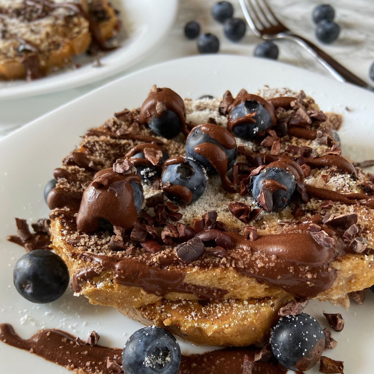 French toast cocco e cioccolato