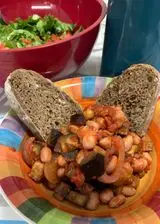 Ricetta Melanzane e fagioli al sugo di pomodoro