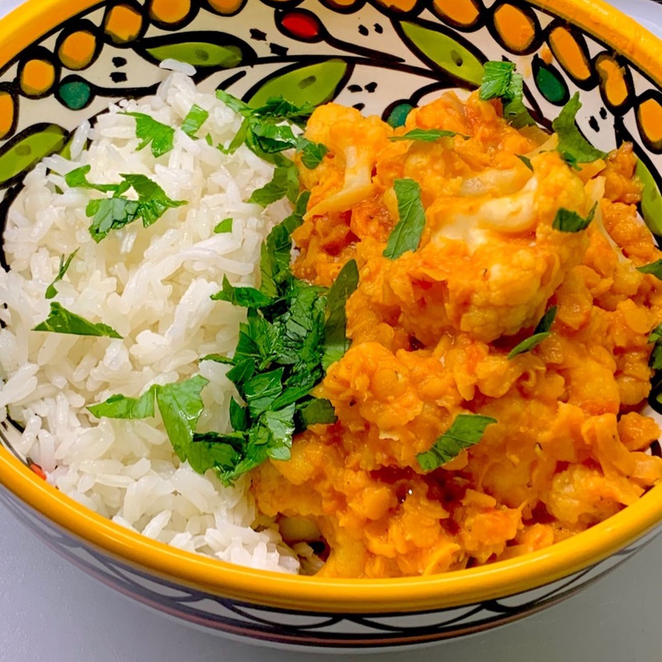 Curry di lenticchie e cavolfiori
