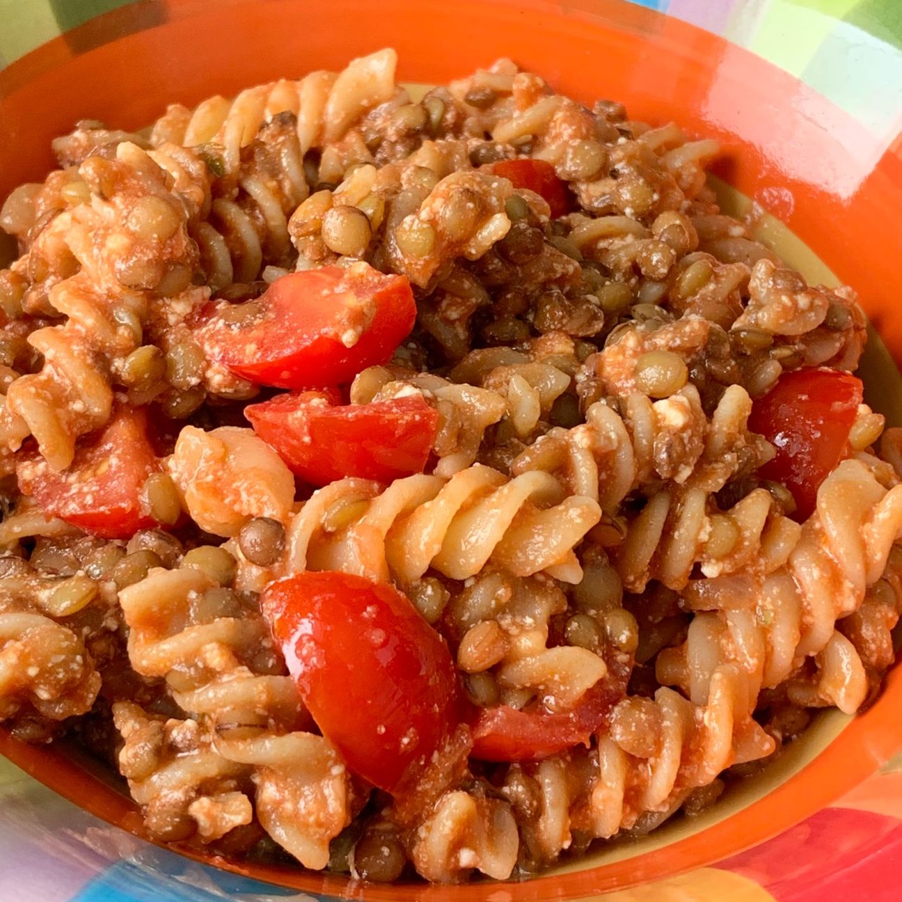Pasta al ragù di lenticchie