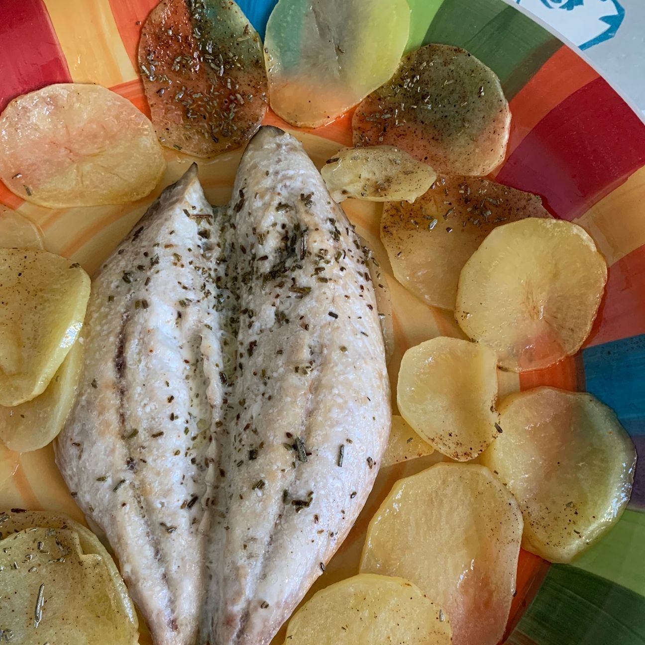 Sgombro al forno con patate