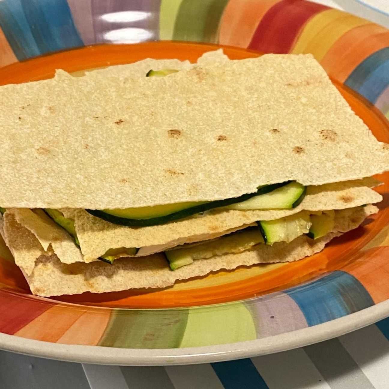 "Lasagne" di carasau e zucchine