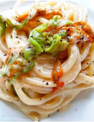 Ricetta Cacio pepe e fiori di zucca!💚💚💚 di dianacorradetti