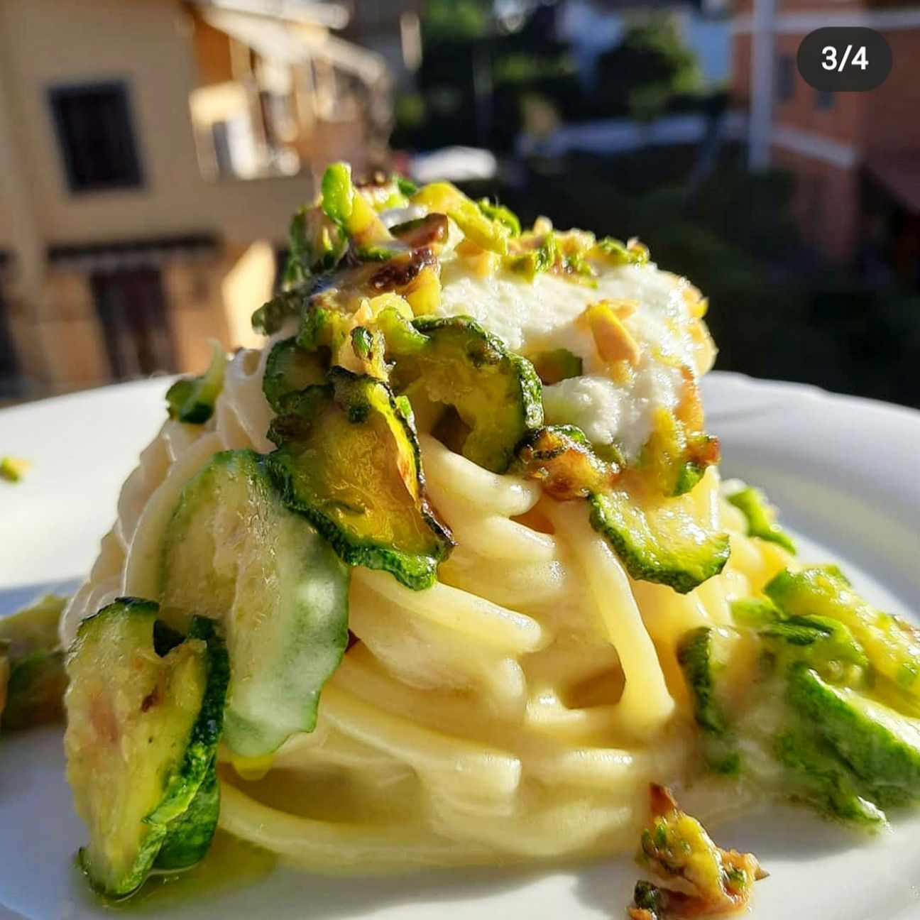 Nerano, spuma di bufala e pistacchio di bronte!💚💚💚