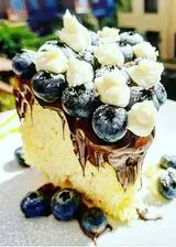 Ricetta Chiffon cake senza glutine gianduia e mirtilli!💙💙💙