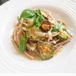 Ricetta Spaghetti integrali zucchine e basilico!💚💚💚