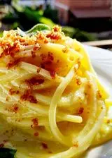 Ricetta Spaghetto olio, parmigiano, salvia e mollica croccante!💛💛💛