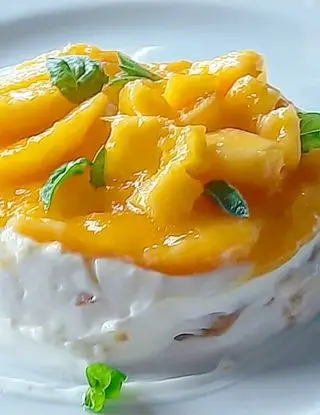 Ricetta Crema di ricotta, yogurt, mango e vaniglia!💛🧡 di dianacorradetti