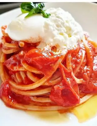 Ricetta Spaghetto quadrato burrata, pomodoro e basilico!❤❤❤ di dianacorradetti