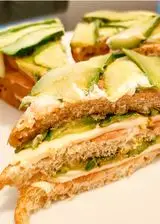 Ricetta Club sandwich salmone, zucchine, sottilette fumè e finta maionese di soia!💛💛💛